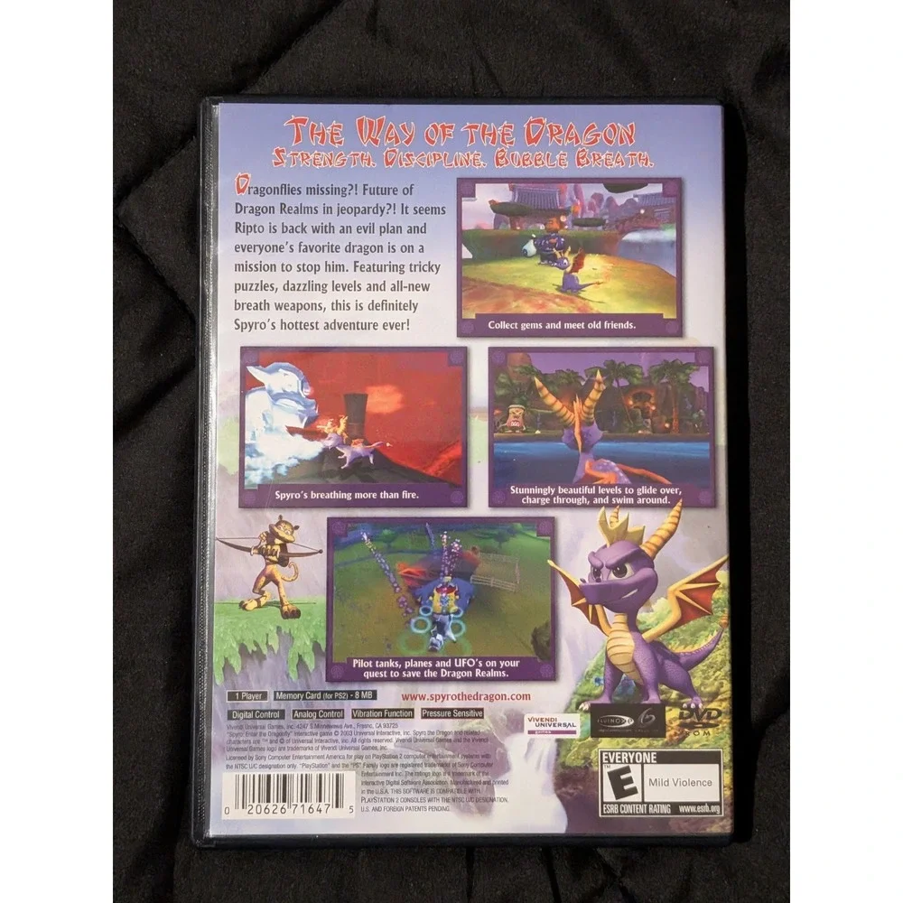 Spyro Enter the Dragonfly Greatest Hits Sony PS2 Playstation 2 CIB Tested